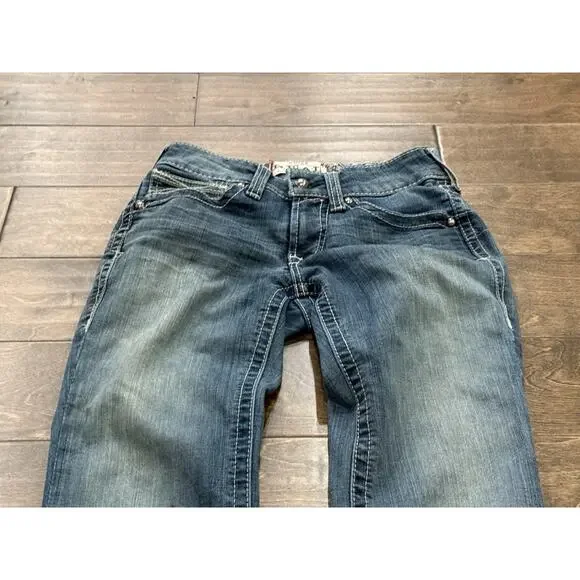 Ariat Real Denim Womens Blue Denim Low Rise Casual Jeans Size 26L *Flaws* - Picture 5 of 13
